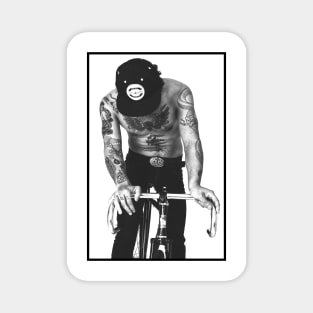 Urban man on a bike Magnet