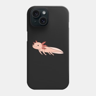 Cute Axolotl Drifting Along Phone Case