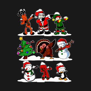 Christmas Shirt for Kids Boys Dabbing Santa Elves Xmas Gift T-Shirt