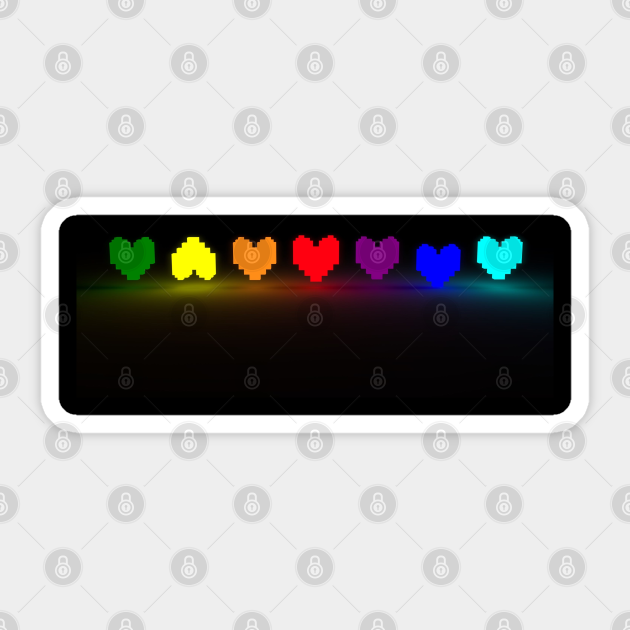 The Seven Souls Undertale Undertale Sticker Teepublic Au
