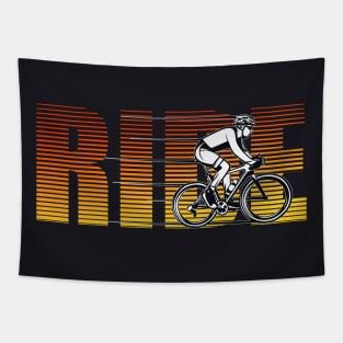 Racing bike vintage cyclist saying Tapestry