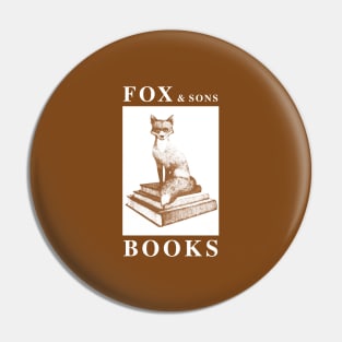 Fox & Sons Books Pin