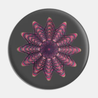 Spirograph Brilliant Kaleidoscope Pattern Stacked Pin