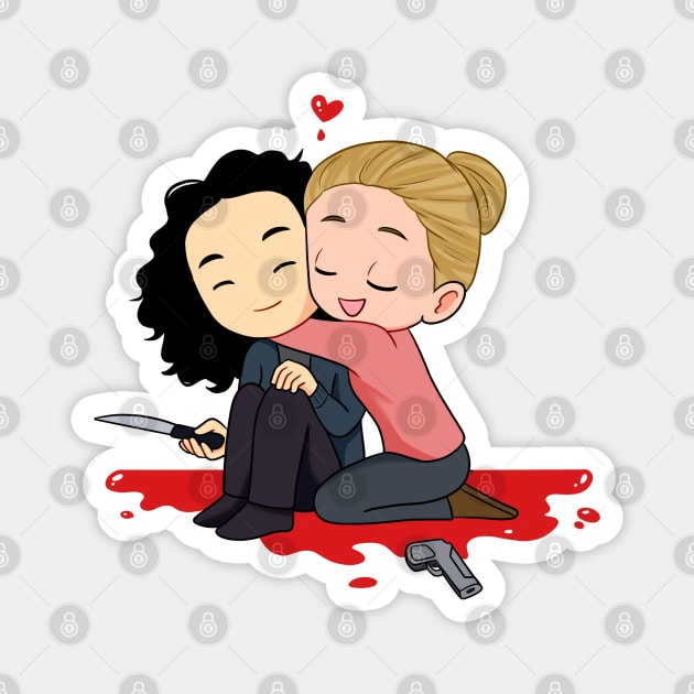 Killing Eve chibi Magnet by ribeironathana