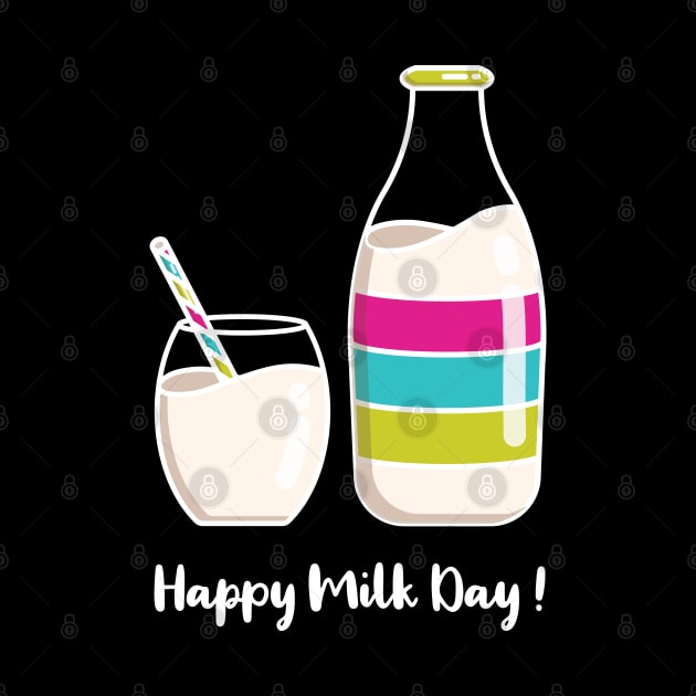 Happy Milk Day | Pink Green | Black by Wintre2