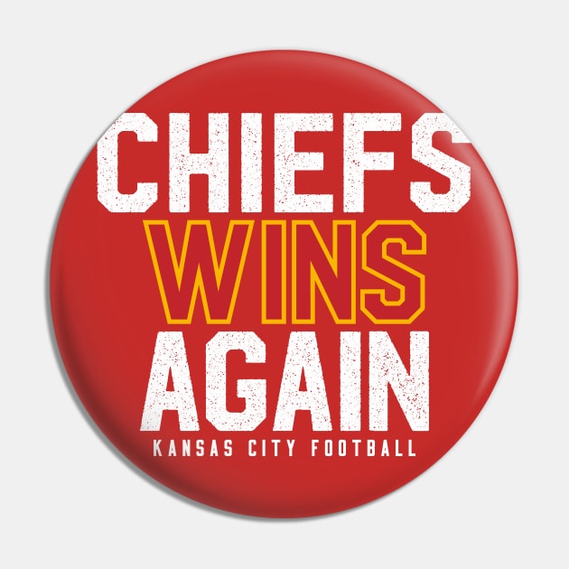 Chiefs Wins Again Pin by KDNJ