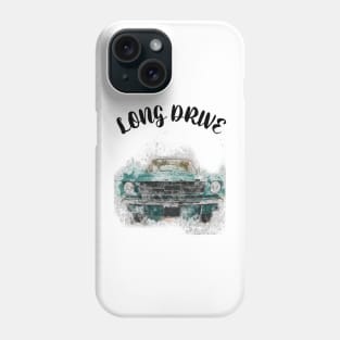 Long drive car watercolor design  totes, phone cases, mugs, masks, hoodies, notebooks, stickers pins Phone Case