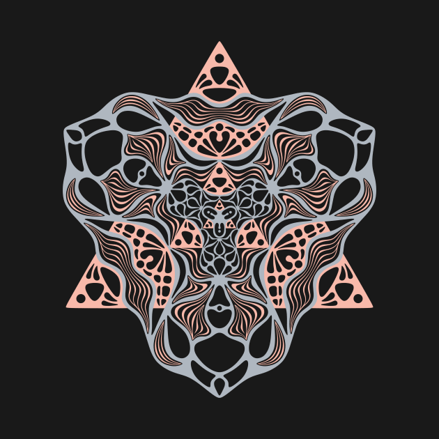 Organic Merkaba Mandala by inamandalart