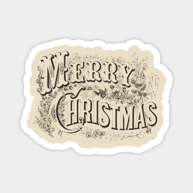 Currier & Ives Magnet by Christmas Clatter