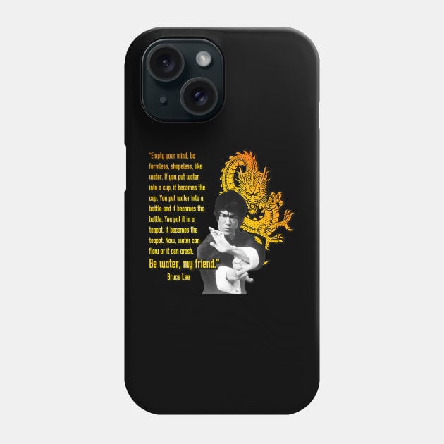 Bruce Dragon Legend Movie Bruce Jeet Kune Do Phone Case by Garmentcrooks