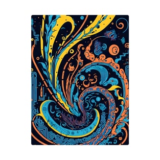 Abstract Colorful Dragon T-Shirt