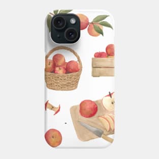 Apples Watercolour Painting Phone Case