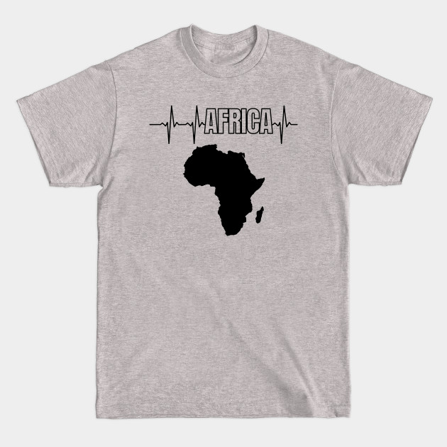 Disover Africa Heartbeat, Continent of Africa - Africa - T-Shirt