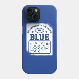 On Saturdays We Wear Blue // Vintage School Spirit // Go Blue Phone Case