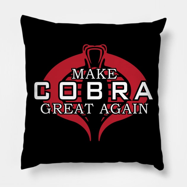 Make COBRA Great Again Pillow by rexraygun