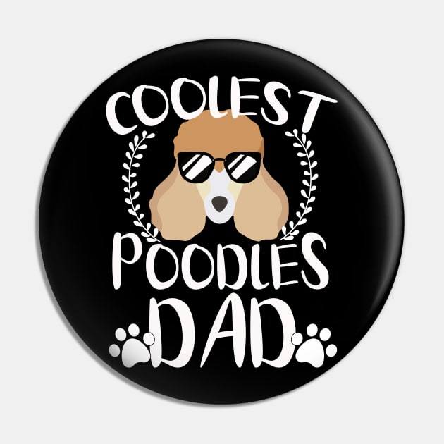 Glasses Coolest Poodles Dog Dad Pin by mlleradrian