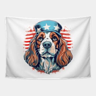 4th of July Dog #10 Tapestry