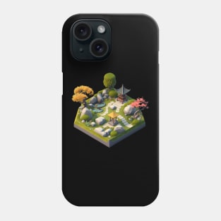 Isometric Zen Garden Phone Case