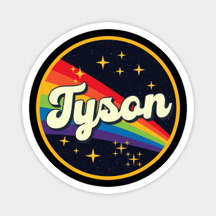 Tyson // Rainbow In Space Vintage Style Magnet