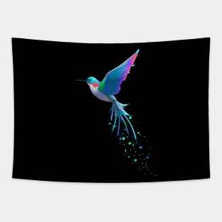 Colorful Hummingbird Tapestry