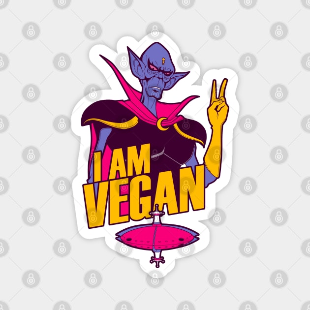 143 Blacky Vegan Magnet by Yexart