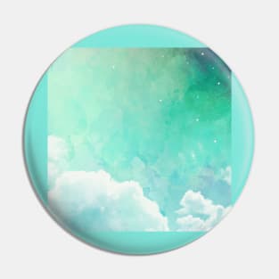 Watercolor Peaceful Sky Pin