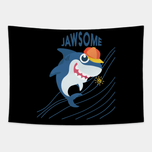 jawsome shark Tapestry