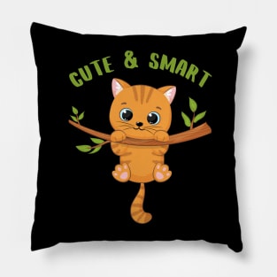 Cute and Smart Cookie Sweet kitty baby tiger cute baby outfit Pillow