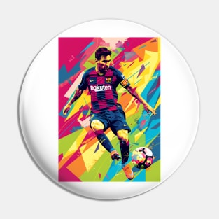 Lionel Messi Pop Art Pin