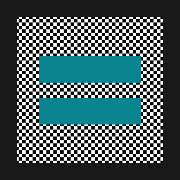 Checkerboard Equality Teal by silversurfer2000