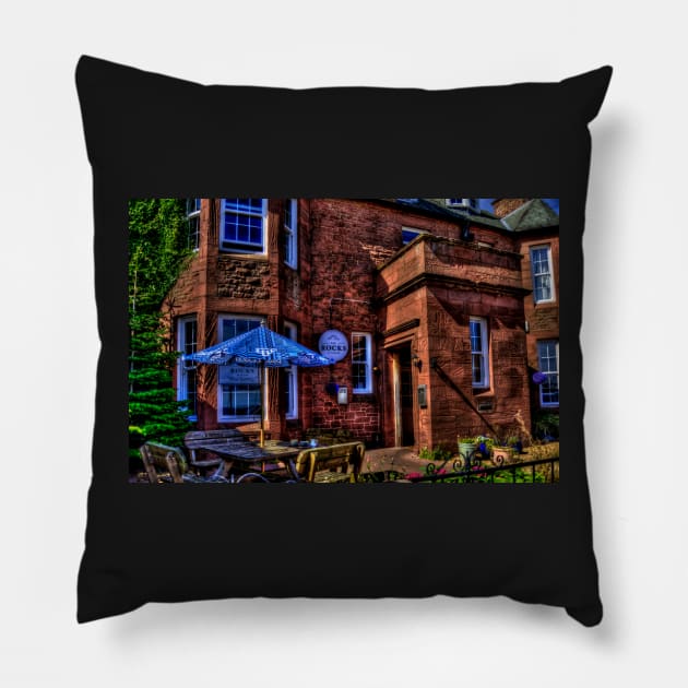The Rocks Hotel And Restaurant Pillow by axp7884