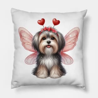 Valentine Fairy Havanese Dog Pillow