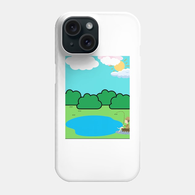 Angler bei der Arbeit Phone Case by Island of Design