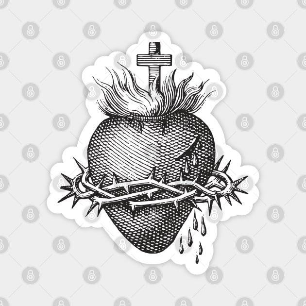 Most Sacred Heart of Jesus Christ Magnet by Beltschazar