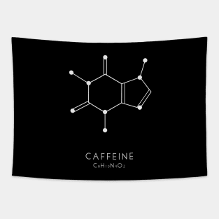 Caffeine Chemical Structure - Black Tapestry