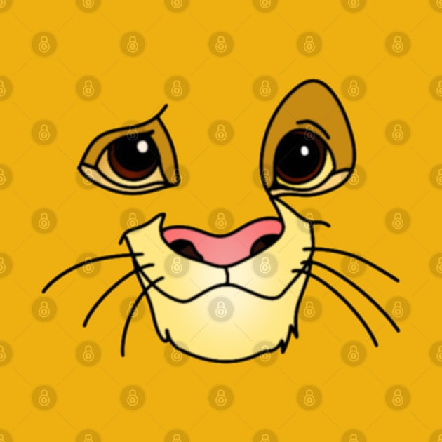 Lion Cub Face by laurelsart2014