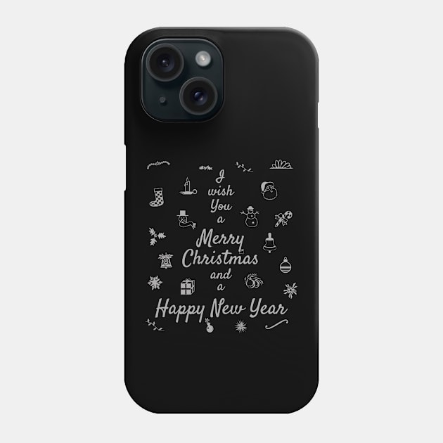 Christmas ornaments Merry Xmas Happy New Year Phone Case by Sal71