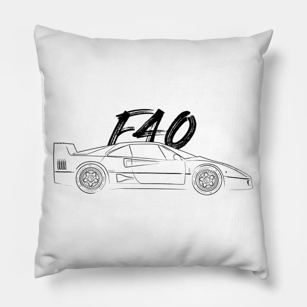 F40 Pillow by turboosted