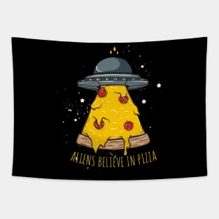 aliens believe pizza Tapestry