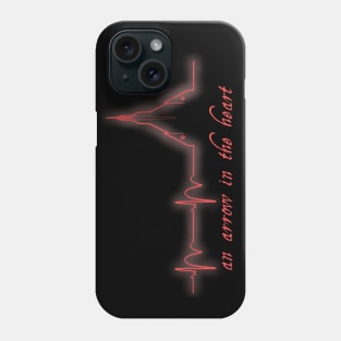 Arrow in the Heart Red Phone Case