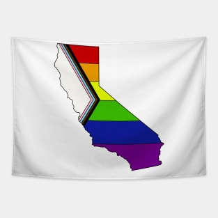 progress pride flag - California Tapestry