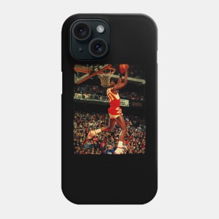 Dominique Wilkins - Vintage Design Of Basketball Phone Case