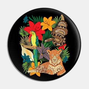 Jungle animals of Amazonia Pin