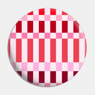 Red and Pink Checkered Grid Pin