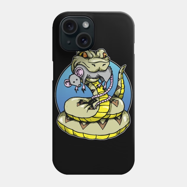 Snake and Mouse Phone Case by Laughin' Bones