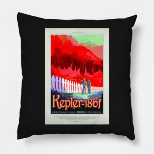 Kepler 186f, Travel Poster Pillow