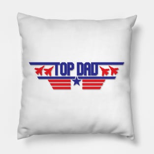 Top Dad Top Gun Logo Pillow