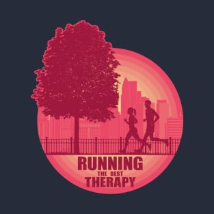 Running the best Therapy T-Shirt