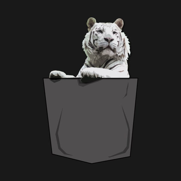 White Tiger in Pocket by i2studio