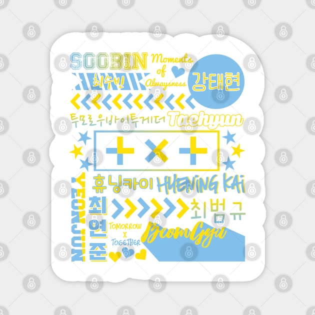 TXT Collage Magnet by lovelyday